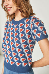 Chaqueta Regaliz Azul geo